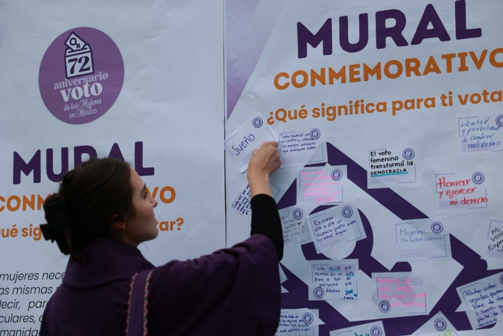 El IEEM honra 72 años del voto de las mujeres en México