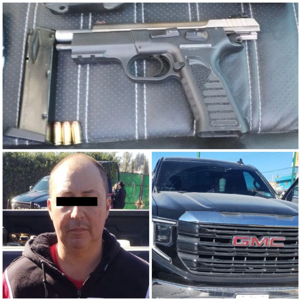 Detienen a hombre armado en operativo “Blindaje Toluca”