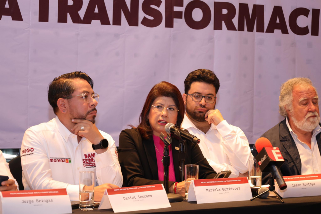Firma Mariela Gutiérrez el Pacto Metropolitano para la Transformación
