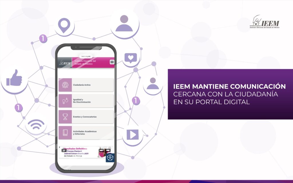 IEEM mantiene comunicación cercana con la ciudadanía en su portal digital