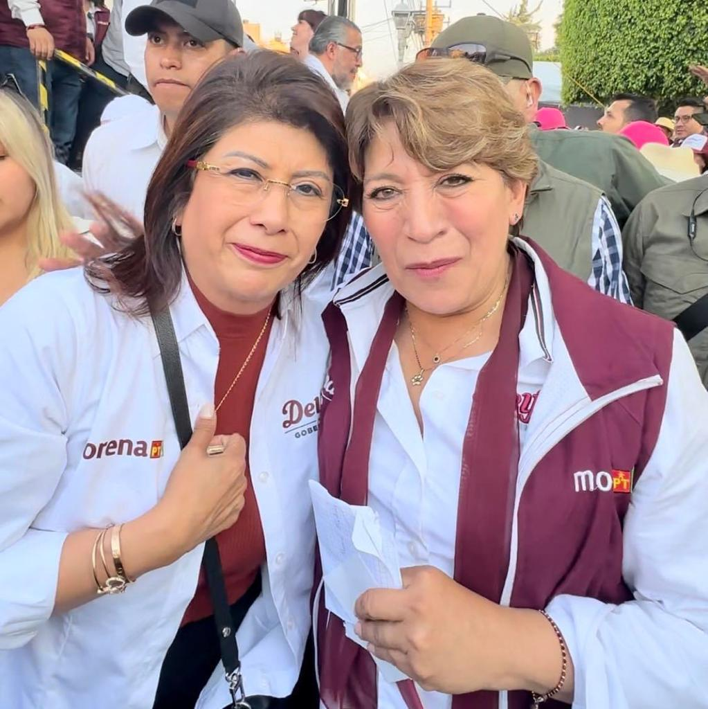 Felicita la Gobernadora Delfina Gómez a Mariela Gutiérrez por su triunfo como senadora; ella agradece el mensaje