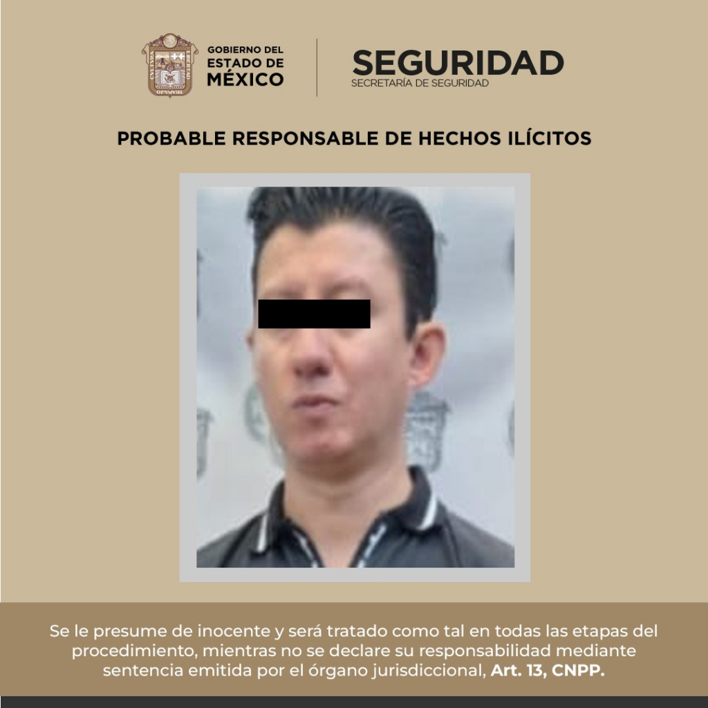 SSEM, FGJEM y Conaho detienen a individuo por el delito de violación