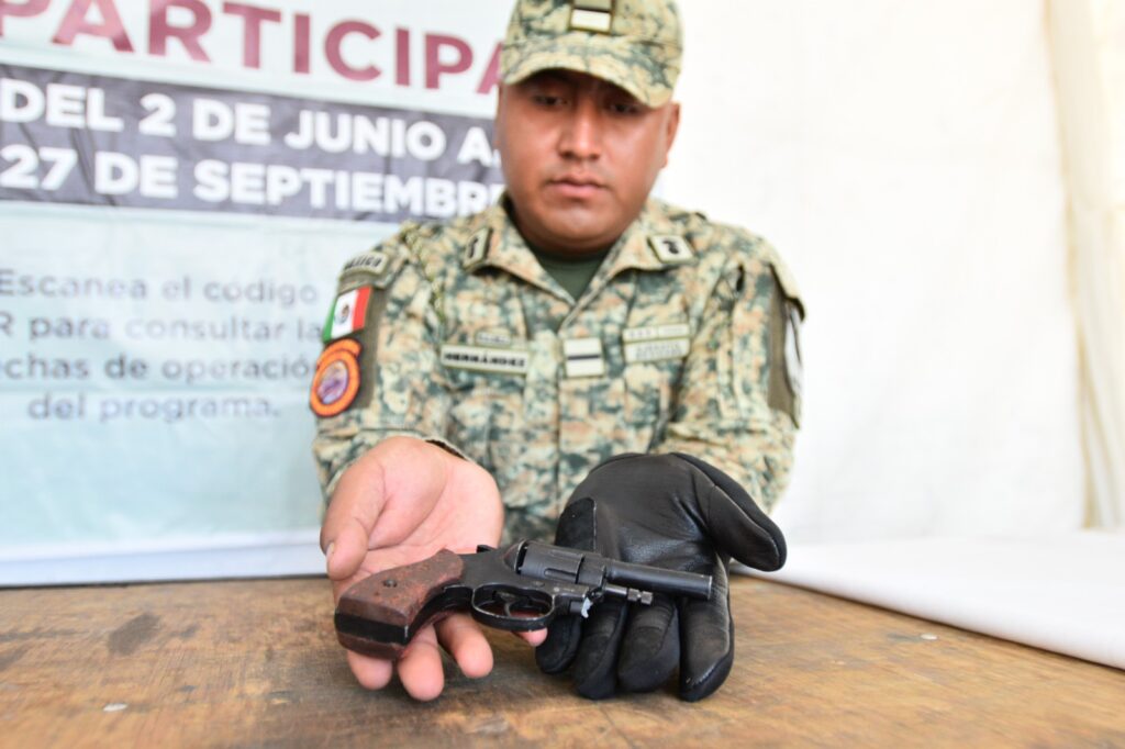 Cierra en Edoméx Programa Canje de Armas 2025 con la recolección de mil 35 artefactos de fuego