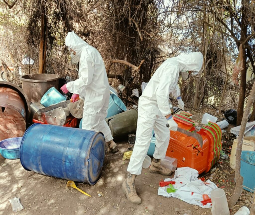 Operación Frontera: desmantelan narcolaboratorio con más de 16 mil litros de metanfetaminas