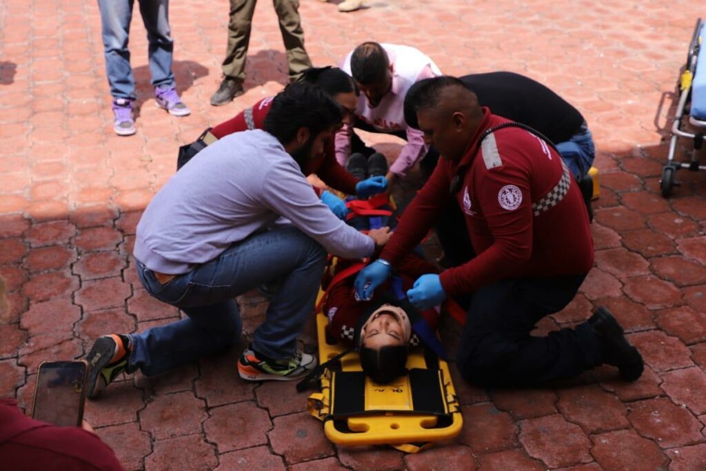 Se suman trabajadores del gobierno de Tecámac al Simulacro Nacional