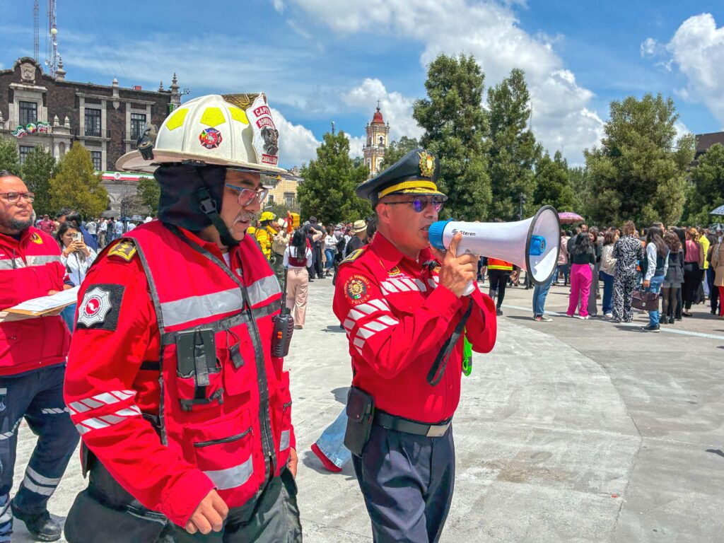 Saldo blanco en Toluca tras simulacro de sismo magnitud 8.1