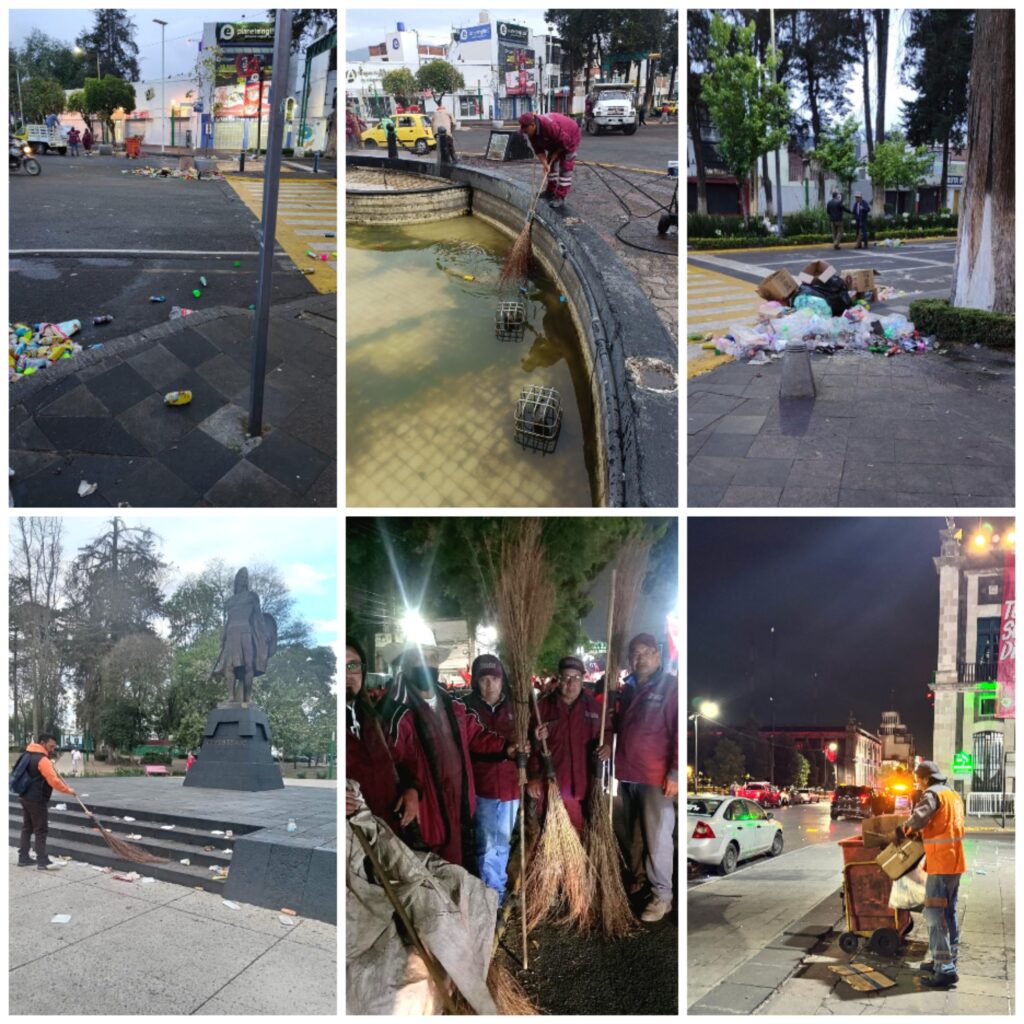 Limpian a primera hora cochinero que dejó afición tras triunfo del Toluca