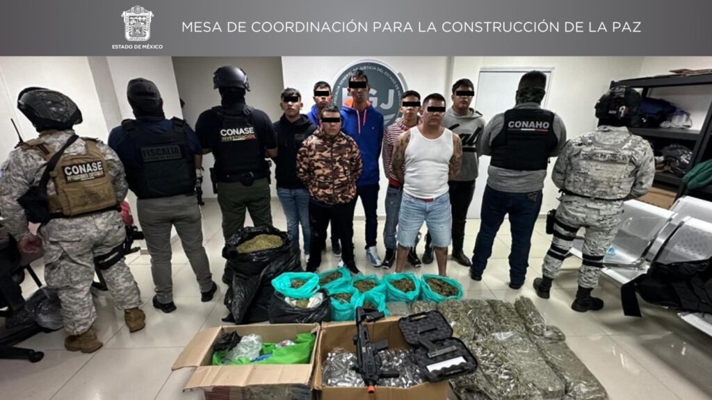 Aseguran más de cien kilos de marihuana en Chimalhuacán y Nezahualcóyotl:; hay nueve detenidos