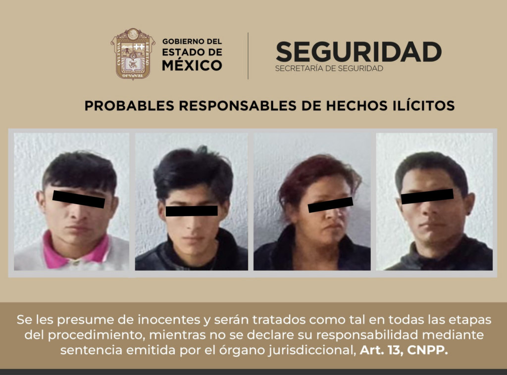 Por delitos contra la salud detienen a cuatro personas en Nicolás Romero