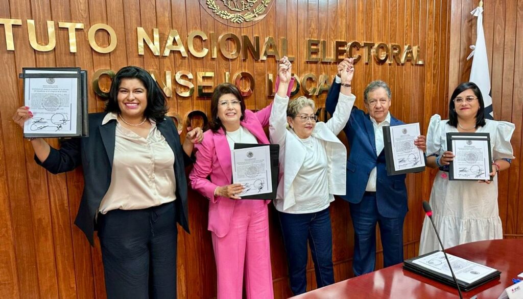 Recibe Mariela Gutiérrez Escalante Constancia de Mayoría como Senadora de la República