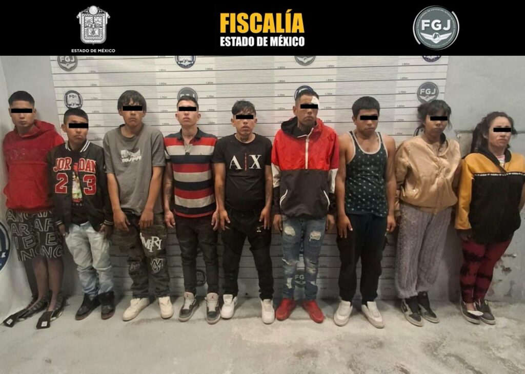 Detienen a nueve sujetos dedicados a la extorsión en el Edomex