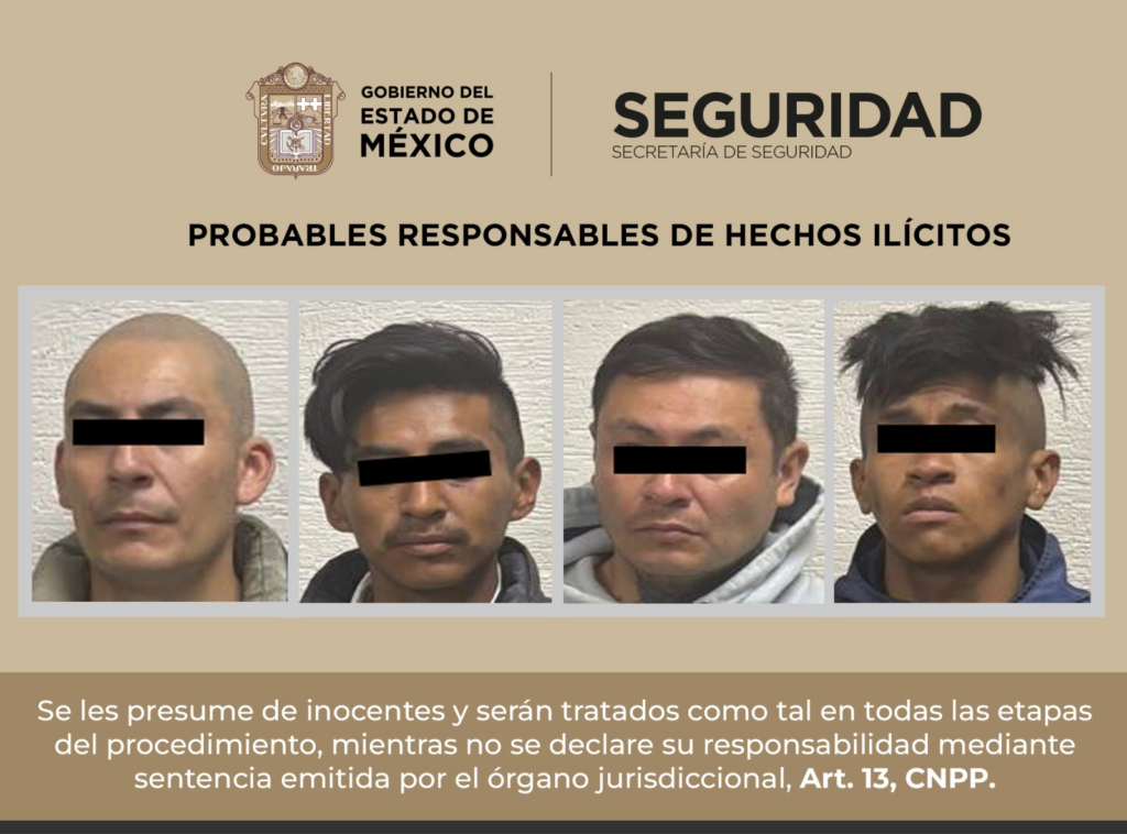 Cuatro detenidos por los delitos contra la salud y portación de armas prohibidas