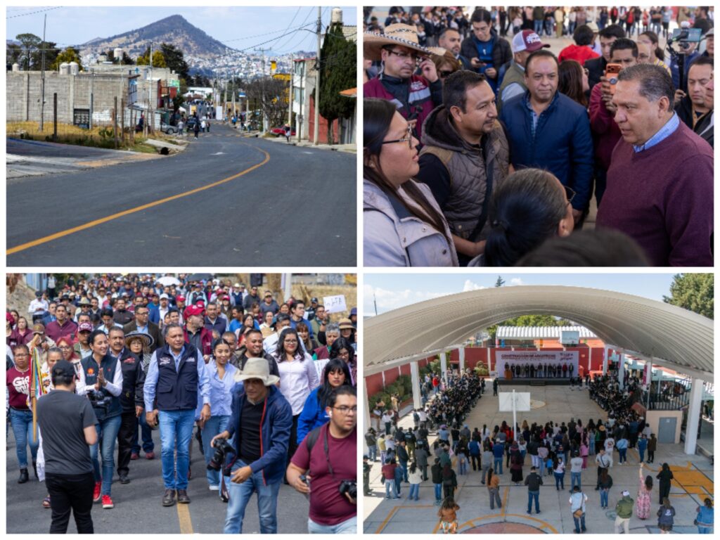 Ricardo Moreno entrega obras en beneficio de la educación y la conectividad en Toluca