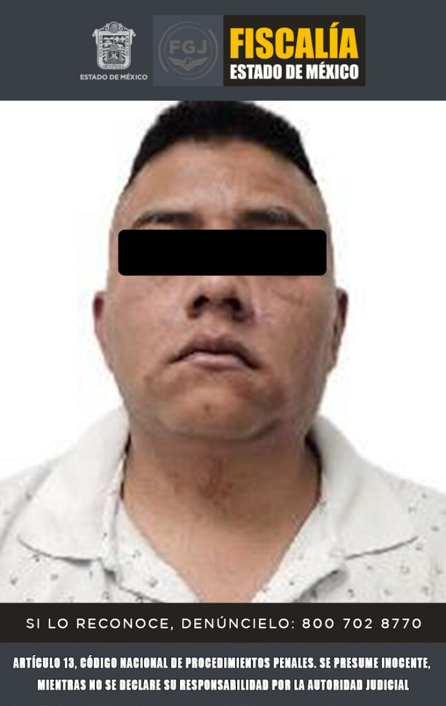 Aprehenden a sujeto que asesinó a dos policías de la FGJEM