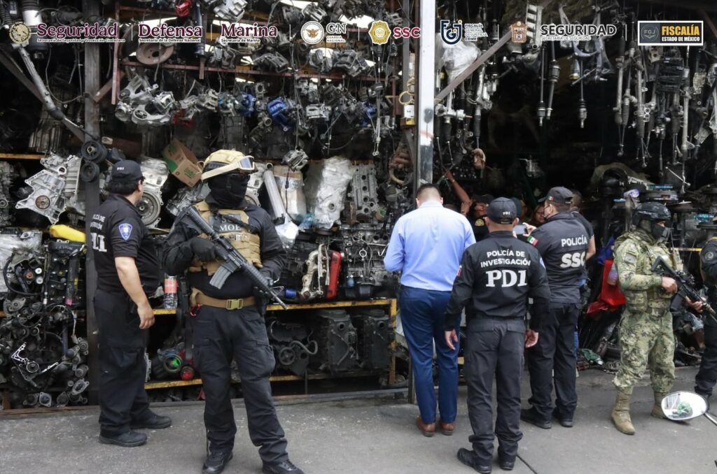 Operación Fortaleza: Aseguran más de 11 mil toneladas de autopartes en Edoméx y Cdmx