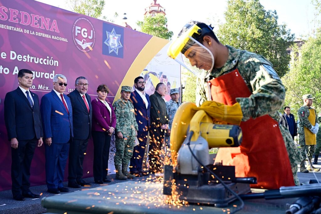 Arranca en Edoméx Campaña de Destrucción de Armamento