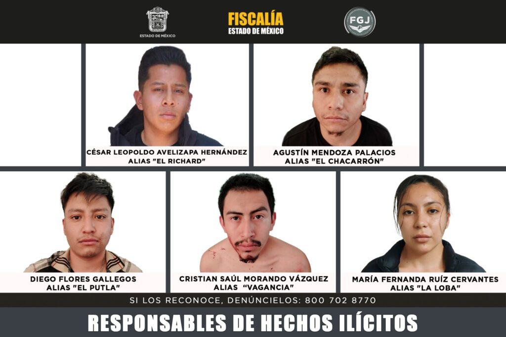 600 años de prisión para integrantes de célula del CJNG por triple homicidio en Metepec