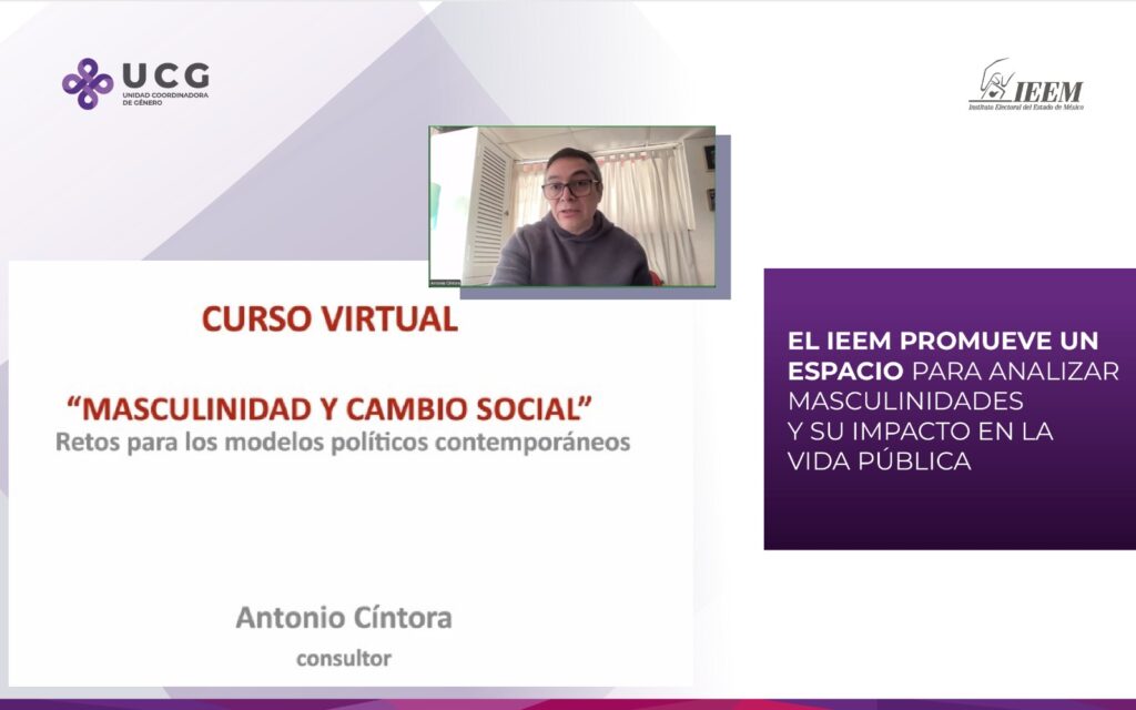 Promueve el IEEM un espacio para analizar masculinidades y su impacto en la vida pública
