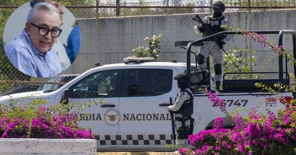 Guardia Nacional resguarda a Rubén Rocha tras solicitar licencia
