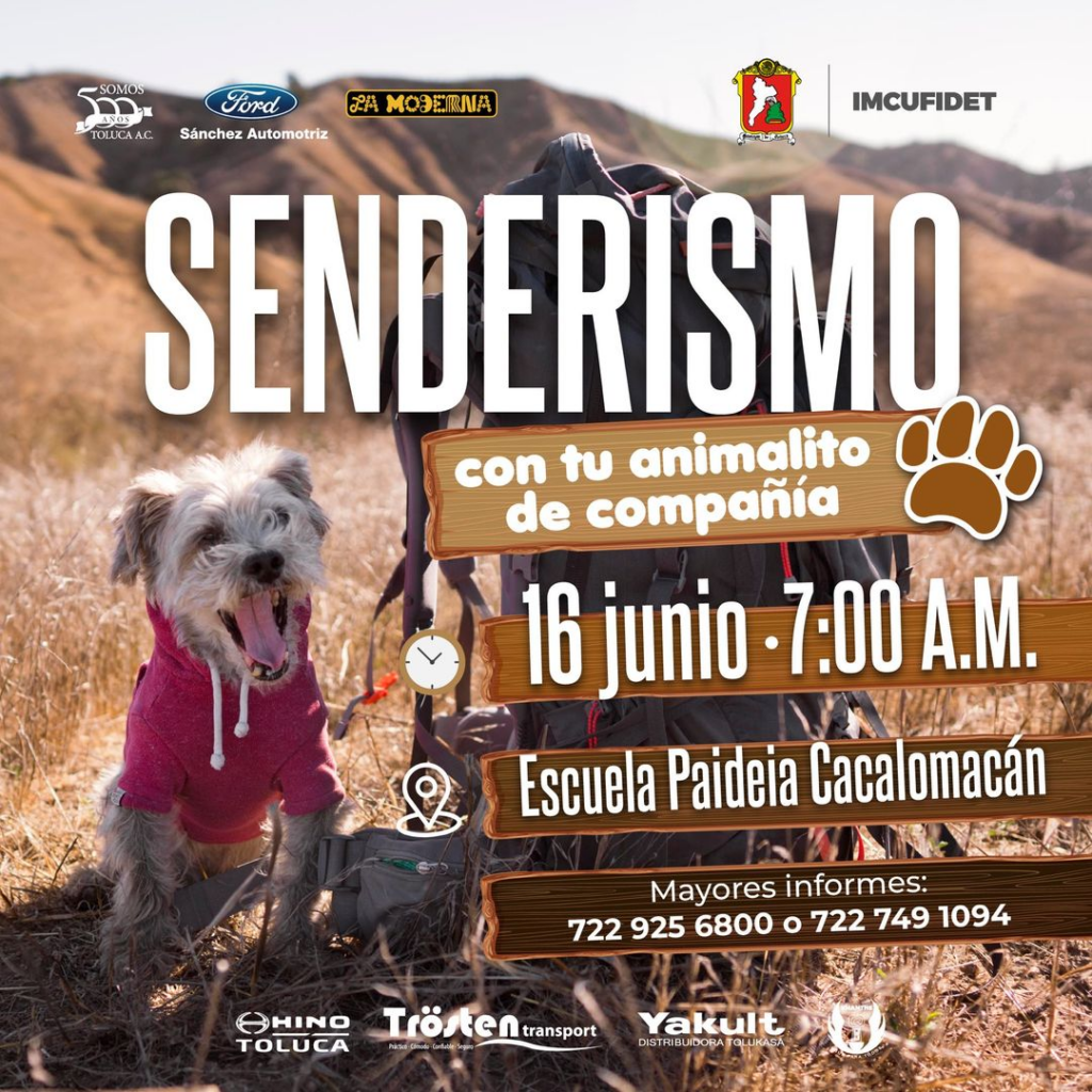 Invita Toluca a practicar senderismo con animales de compañía