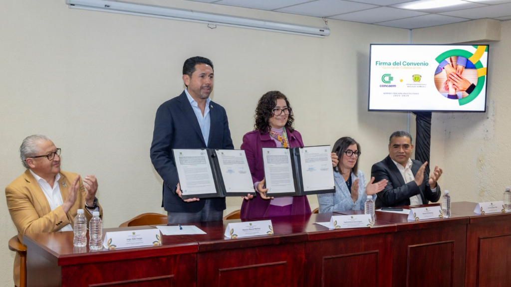 UAEMéx y CONCAEM signan alianza para integrar el saber académico con las necesidades reales de la sociedad