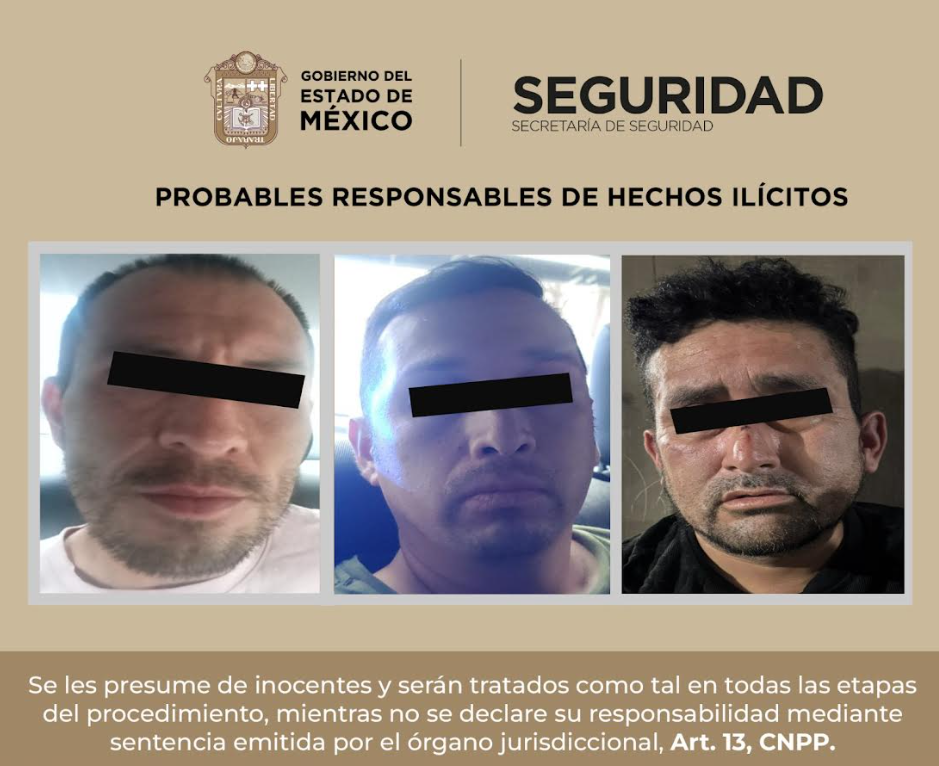 Re capturan a tres hombres por su posible participación en el hallazgo de un cuerpo desmembrado en diferentes municipios