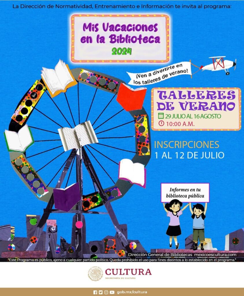 Bibliotecas municipales de Toluca se llenan de color estas vacaciones