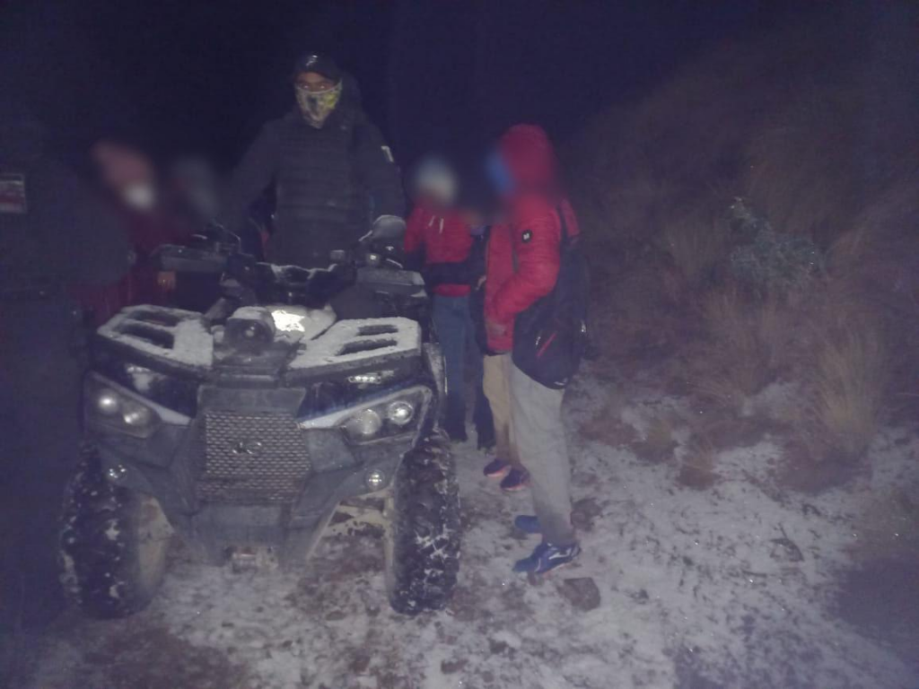 SSEM auxilian a 14 personas en el Nevado de Toluca