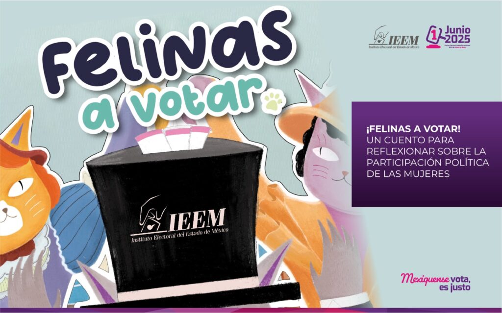 ¡Felinas a votar! Un cuento para reflexionar sobre la participación política de las mujeres