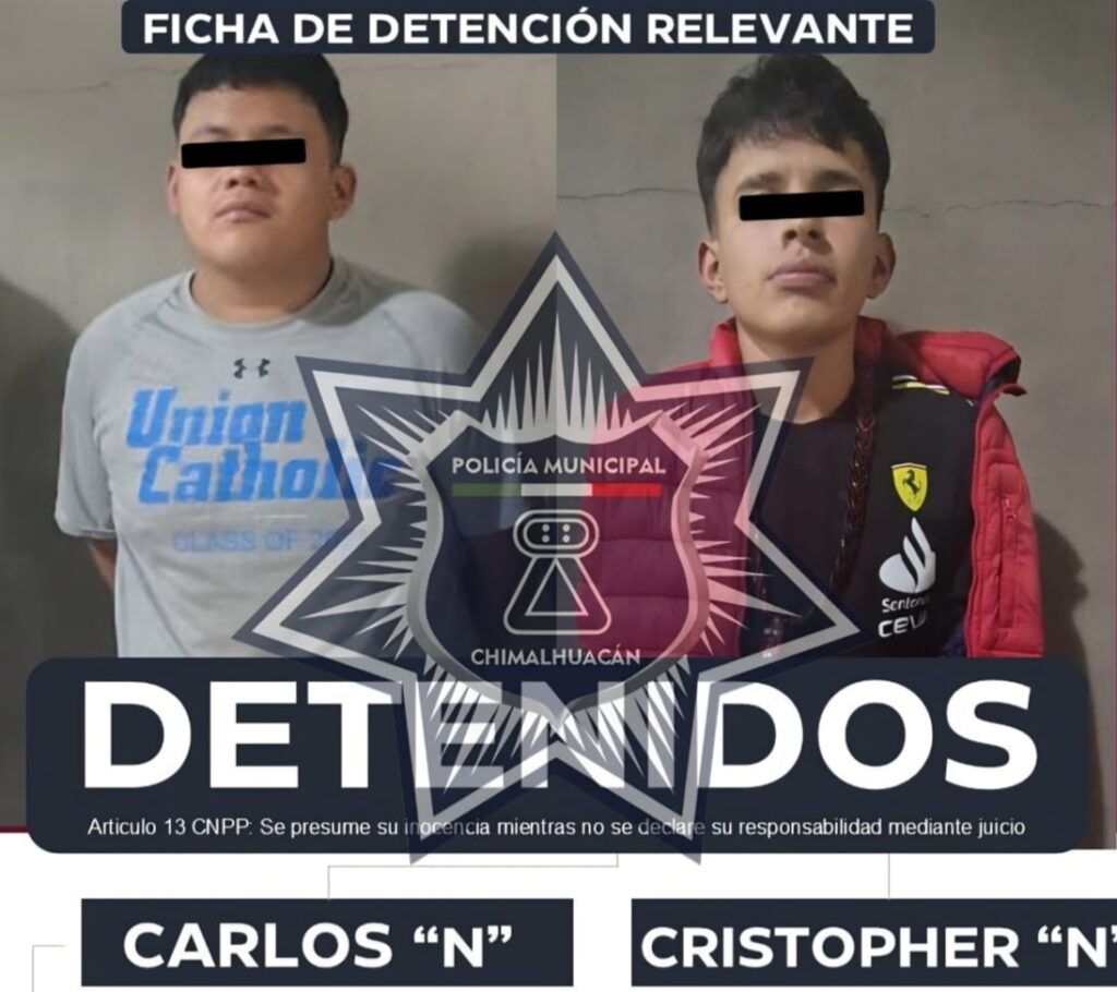 Detienen a sujetos por presuntos delitos contra la salud en Chimalhuacán