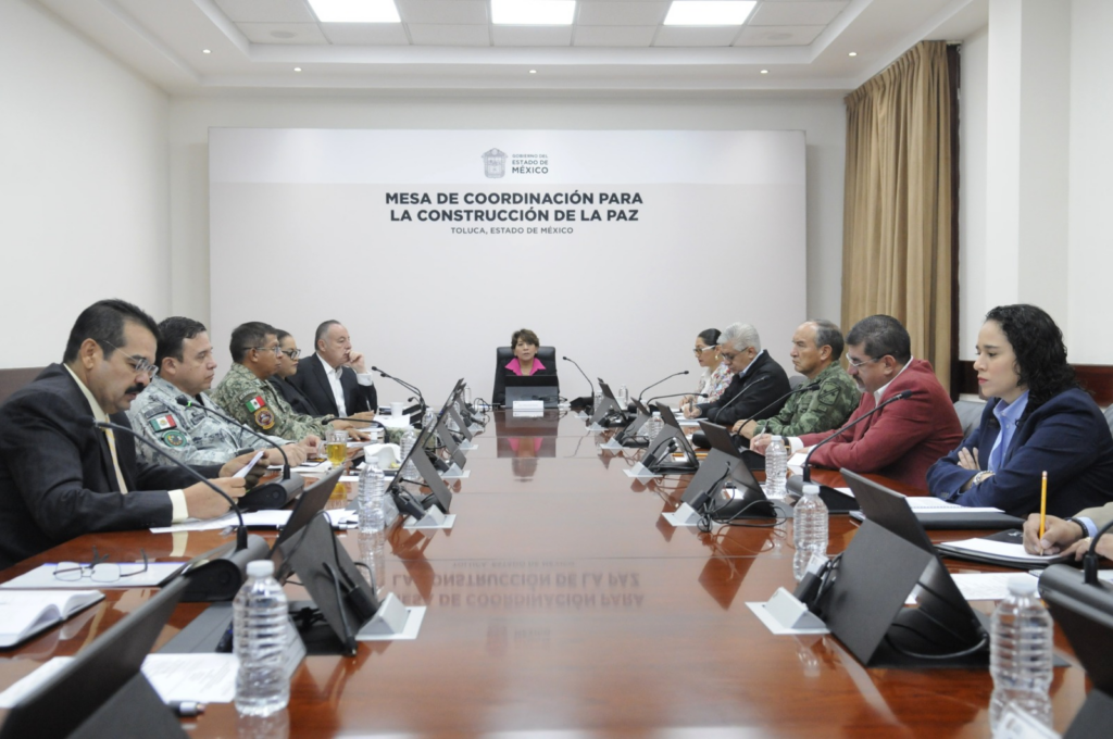 Gobernadora Delfina Gómez se reúne con autoridades del INE y IEEM en Mesa para la Construcción de la Paz