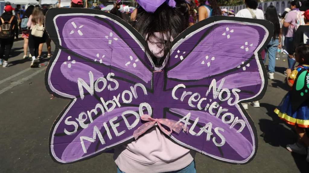 La marcha feminista busca visibilizar la violencia contra las mujeres