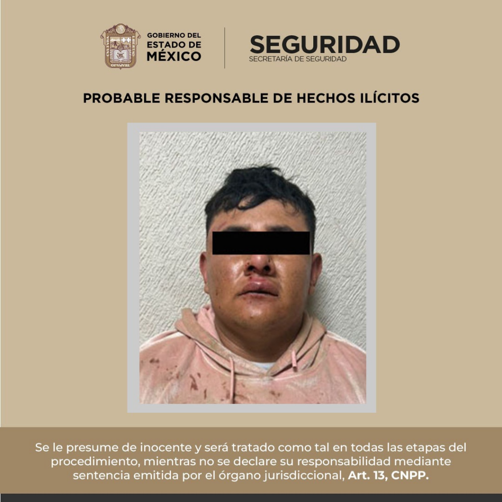 Capturan a sujeto por posible responsabilidad de robo con violencia a transportista