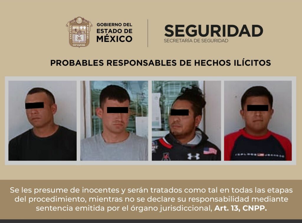 Edoméx: Rescatan a hombre y detienen a cuatro implicados en secuestro