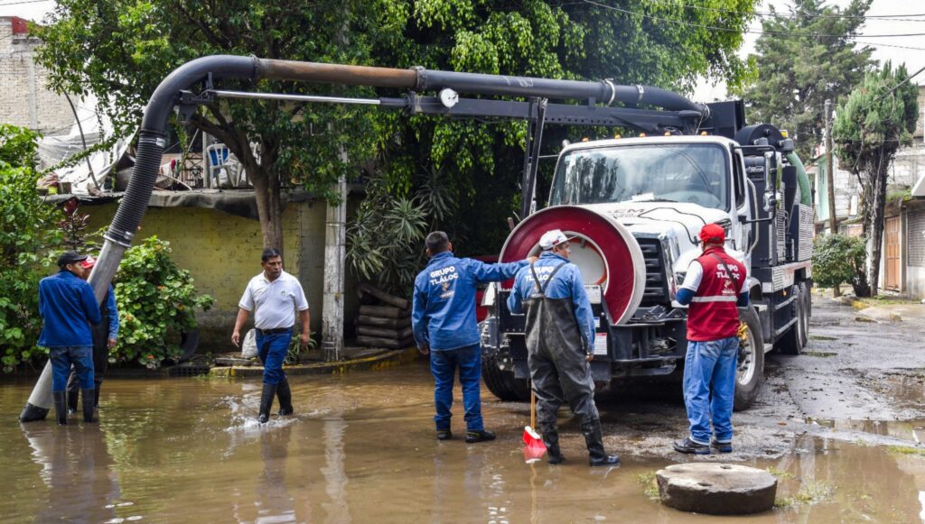 Atiende Grupo Tláloc 115 encharcamientos en vialidades de 29 municipios en esta temporada de lluvias