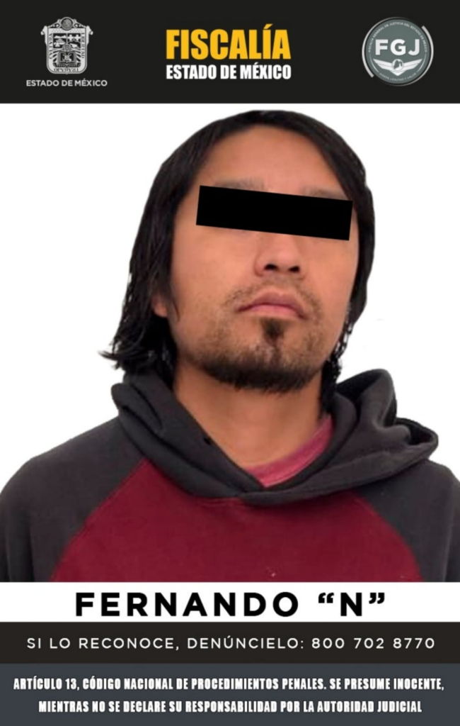 Detienen en Metepec a sujeto investigado por feminicidio de Jarim Roldán