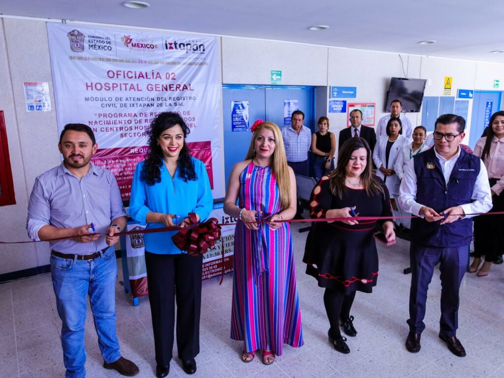 Reabren Módulo del Registro Civil en el Hospital General de Ixtapan de la Sal