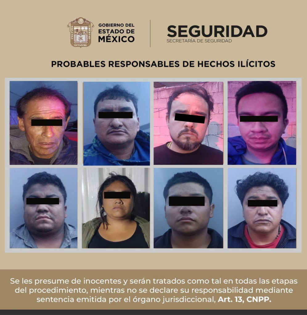 Detienen a nueve por robo violento de fármacos en Toluca