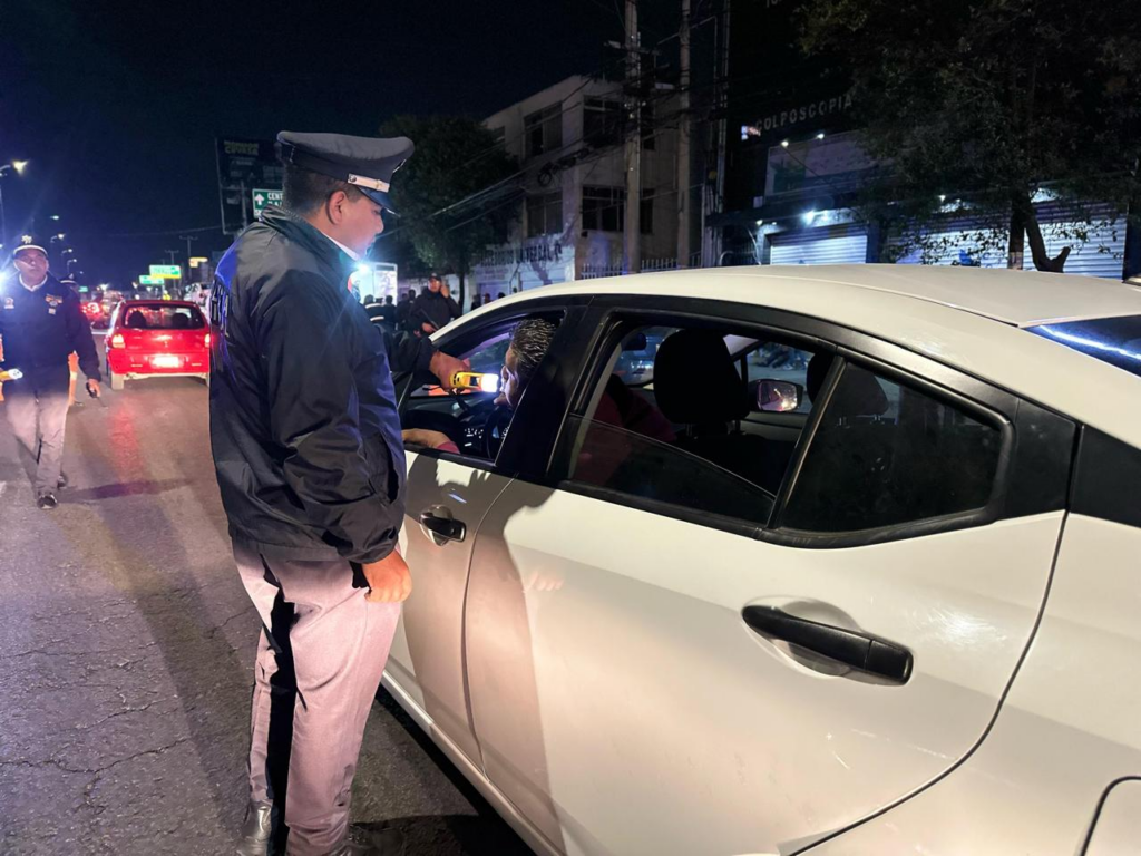 Detectan 36 conductores alcoholizados en Toluca con operativo Conduce sin Alcohol