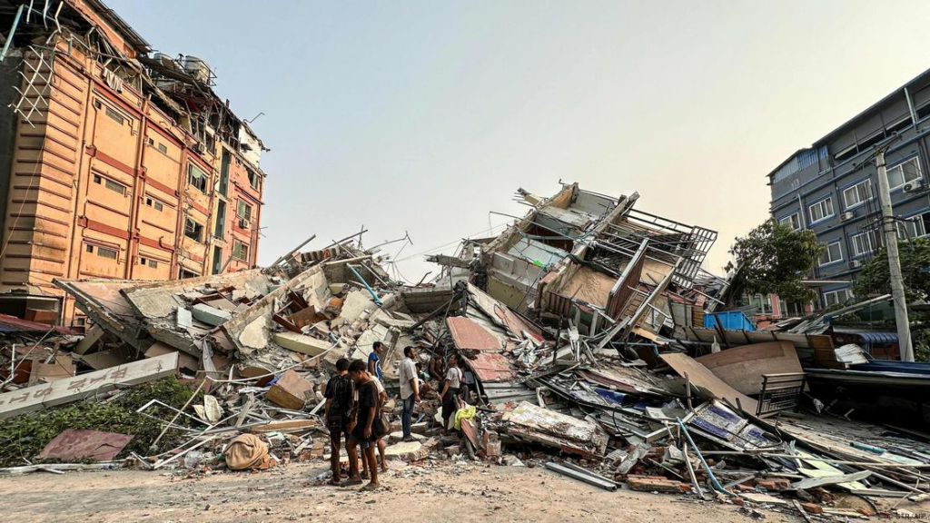 Terremoto en Birmania: causa una gran destrucción