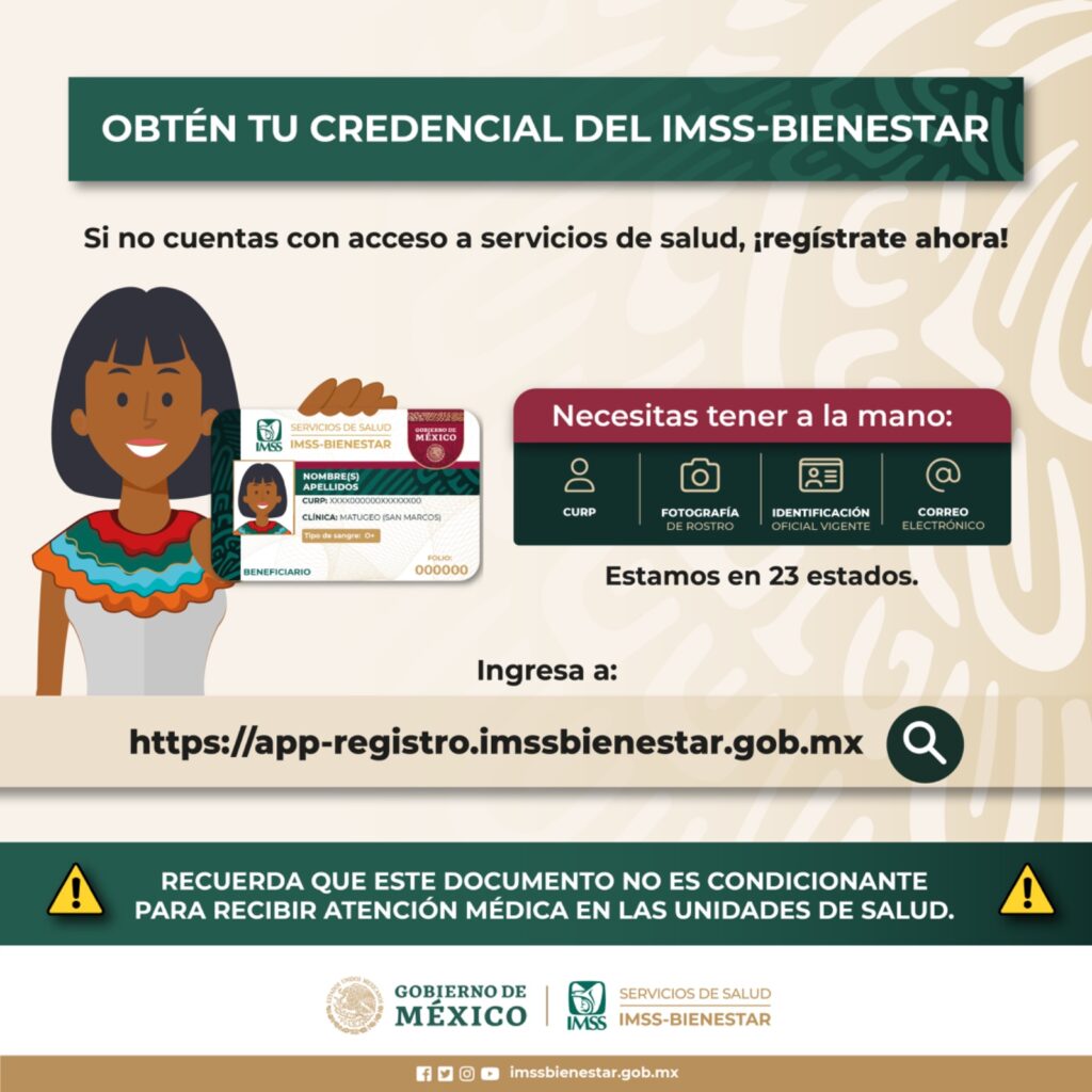 ¿Quieres atención médica gratuita? Registrate al IMSS Bienestar Edoméx