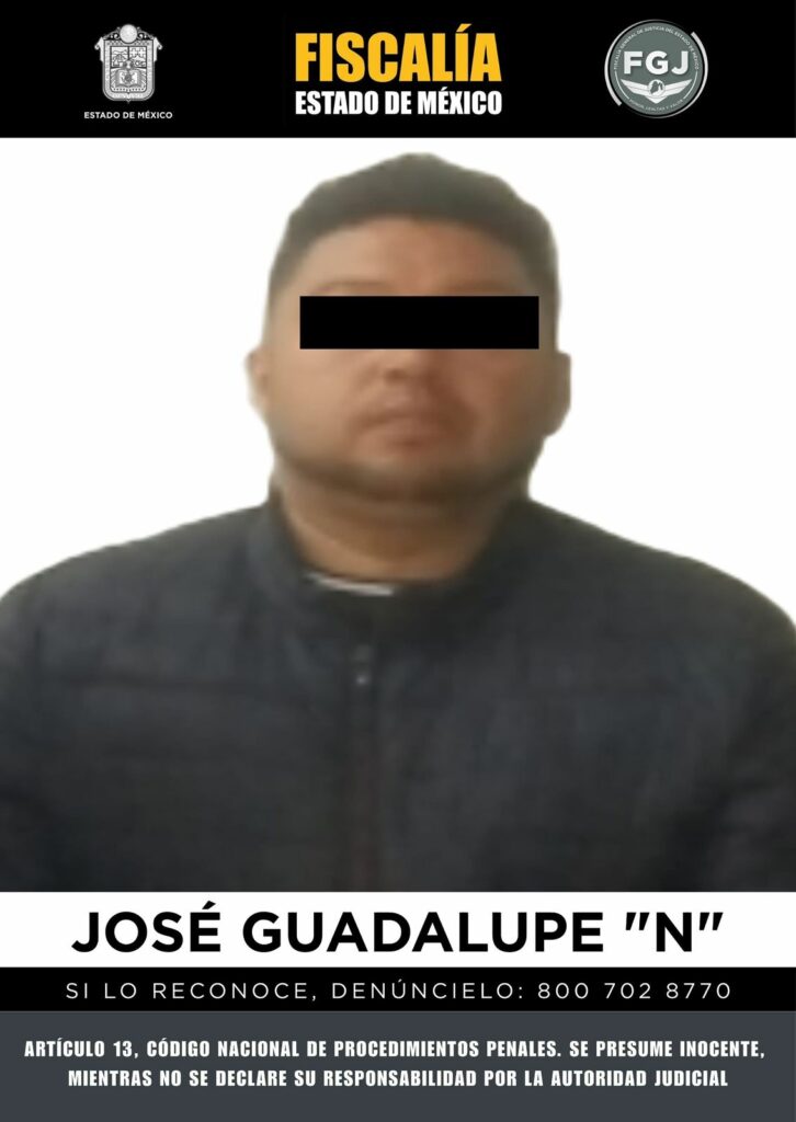 Obtiene FGJEM vinculación a proceso en contra de sujeto investigado por feminicidio en Ecatepec