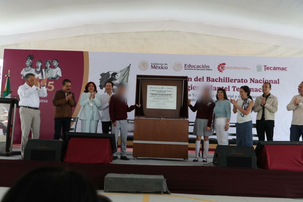 Inauguran en Tecámac el CBTIS 289, único con especialidades en salud