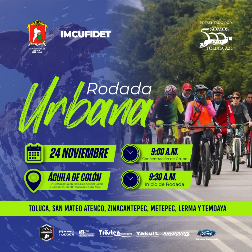 Súmate a la Rodada Urbana en Toluca