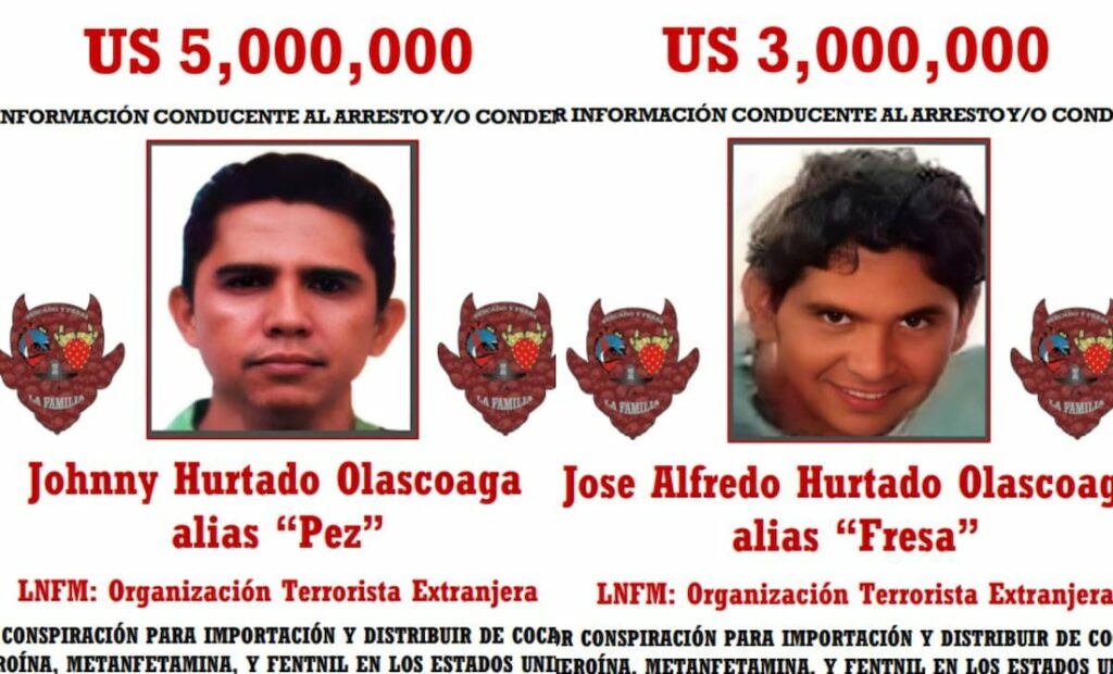 Va EEUU por líderes de La Familia Michoacana; ofrece ocho mdd por «El Pez» y «El Fresa»