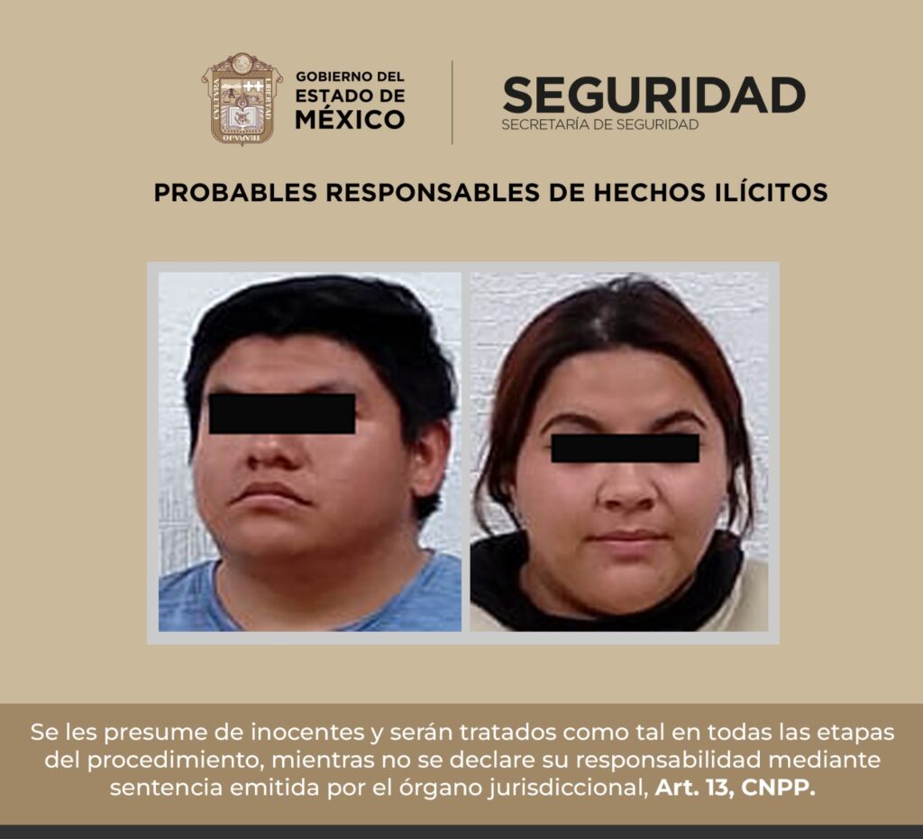 Avanza Operativo Sur en Edoméx; detienen a pareja en Santo Tomás por delitos contra la salud