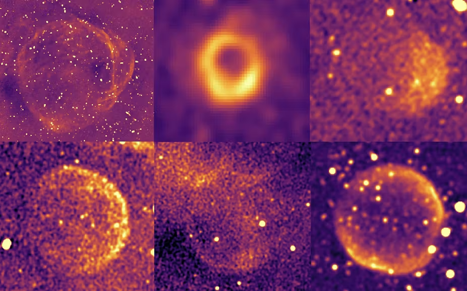 Visualizan raros «fantasmas» circulares ocultos en el cosmos