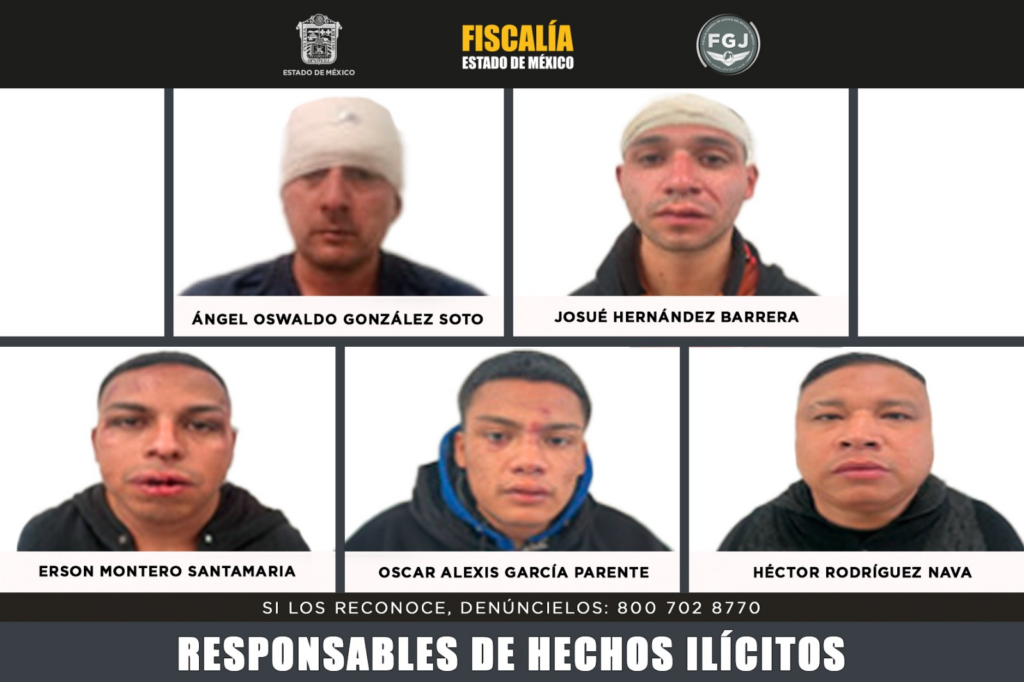 110 años de prisión a responsables de secuestro exprés con fines de robo registrado en la carretera México – Querétaro
