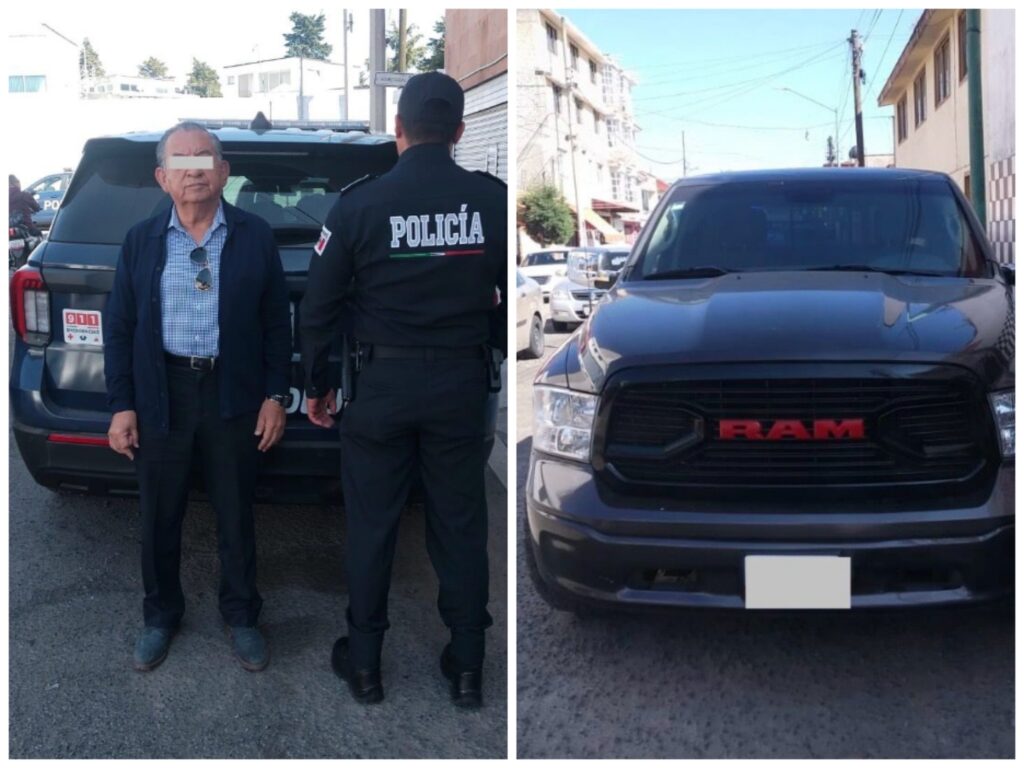 Policía de Toluca recupera camioneta robada en la colonia Vértice