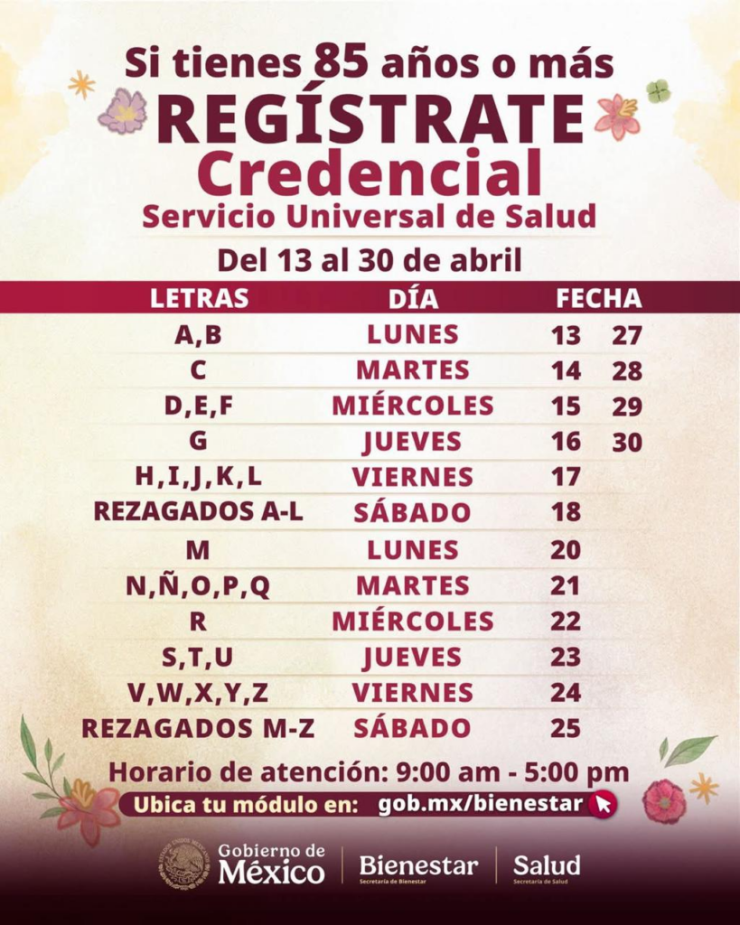 Arranca Toluca registro  de adultos mayores para Servicio Universal de Salud